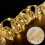 Χριστουγεννιάτικη γιρλάντα με κορδέλα Herrnalise10-LED, 1 μέτρου χρυσή 5