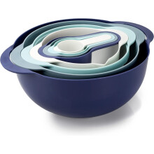 Ensemble de bols à mélanger les couleurs, turquoise, 8 pièces, polypropylène