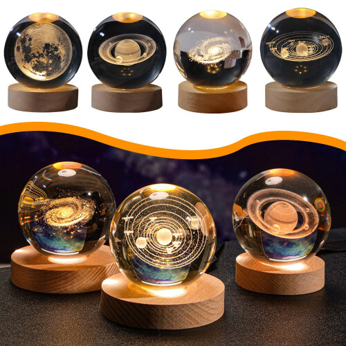 Galaxy Crystal Ball Night Light Decoration 1 Piece 2