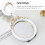 White Resin Makeup Mirror with Bow Detail 3
