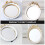 White resin vanity mirror with bowknot design 1 piece 4