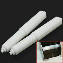 White toilet paper roll holder spindle M8
