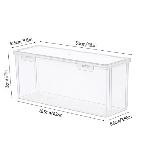 Airtight Bread Storage Container Plastic Clear 1 Pack 2