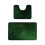 Harliver thin bath mat set green non-slip 2-piece 1
