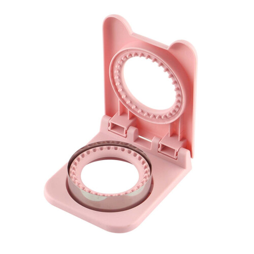 Taglia sandwich e sigillatrice quadrata per bambini – Rosa, 6,3x 1