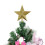Étoile dorée à paillettes pour sapin de Noël 20 cm 2
