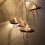Iron Rose Gold Lampshade for LED String Lights 6ft 4