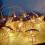 Luci decorative geometriche color oro rosa, lunghezza 3 metri, a batteria 4