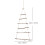 Decoración navideña colgante triangular de madera XIUH 3