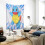 Tapisserie murale Squirtle 80 x 60 pouces 2