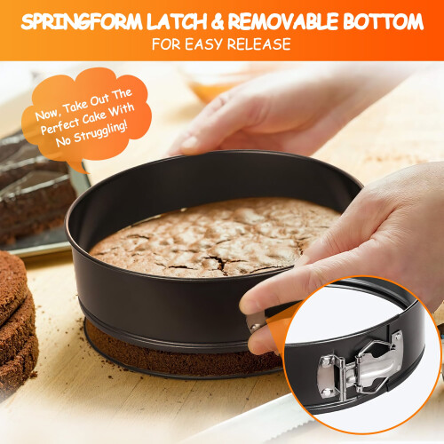 23 cm non-stick springform, kraftigt kulstofstål 1