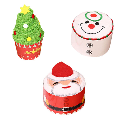 Serviettes de Noël brodées, lot de 3 1