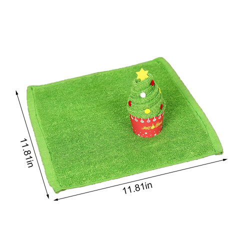 Serviettes de Noël brodées, lot de 3 2