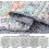 Ensemble de courtepointe bohème Queen, réversible à rayures en microfibre (1 3