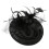 Damfascinator i polyester med fjäder och blomma 2