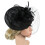 Damfascinator i polyester med fjäder och blomma 4