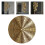 Wrought Iron Round Wall Art – 15 cm, 3 Pack 3