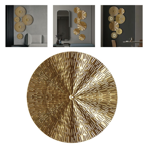 Wrought Iron Round Wall Art – 15 cm, 3 Pack 2