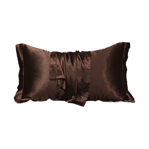 Taies d'oreiller en satin, format Queen, 51 x 76 cm, avec fermeture éclair invisible 1