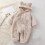 Bear-Ear Hooded Snowsuit for Babies 0-36 Months 2