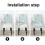 Esszimmerstuhlhussen mit Aquarellblumenmuster, 4er-Set 3
