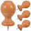 4Stk Holz Gardinenstab Finials, Dekorative Endkappen 1