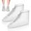 1Paire Couvre-Bottes Transparents Blancs En PVC Robuste 1