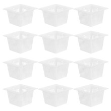 40Pièces Paniers De Culture Pe Blancs Pour Plantation Hydroponique