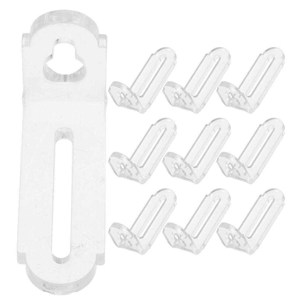 10Pcs Clear L Shaped Corner Braces Acrylic Shelf And Drawer Support 3762665065547