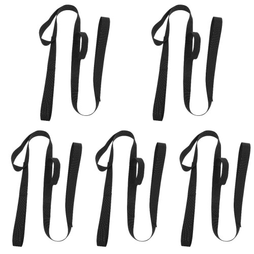 5Pcs Exercise Leg Lifter Straps Black for Stable Durable Leg Assist
