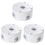 3Pcs Compact White Camera Mount Junction Box for Wall and Ceiling Use 1