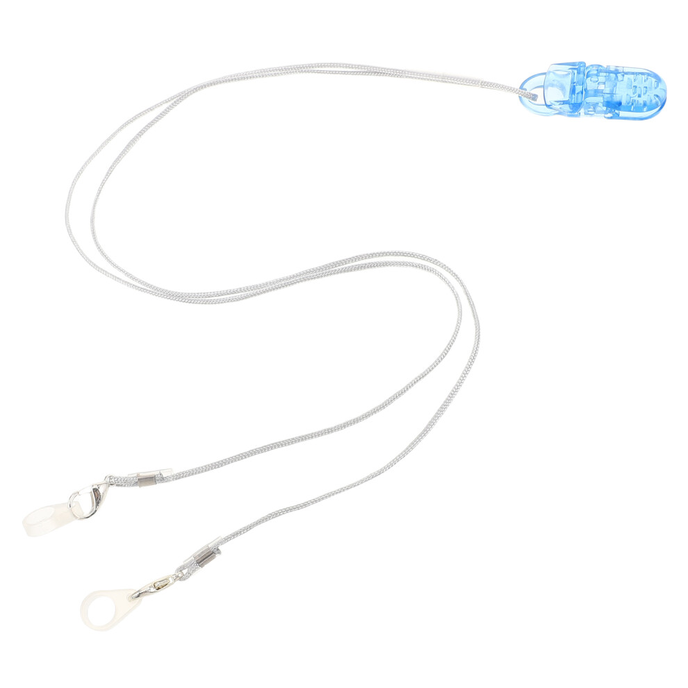 Villcase Blue Hearing Aid Retention Cord Soft Nylon Abs Strap For Daily Use
