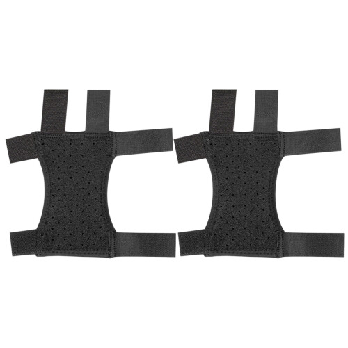 1Paire De -Bras En Tissu Noir Antidérapant