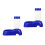 2Pcs Blue Kitten Water Feeder Practical Non-Tip Pet Drinking Bowl 1