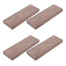 4Pcs Durable Walnut Wood Handle Material for Kitchen Cutter Grip