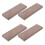 4Pcs Durable Walnut Wood Handle Material for Kitchen Cutter Grip 1
