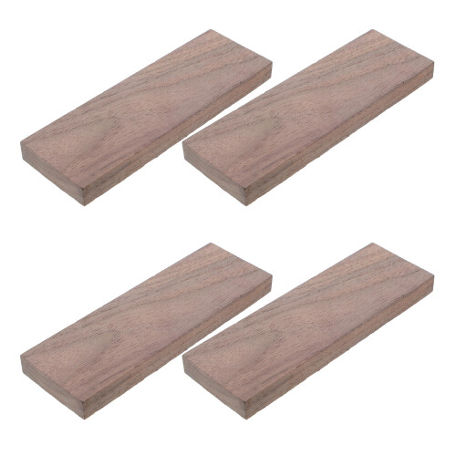 4Pcs Durable Walnut Wood Handle Material for Kitchen Cutter Grip