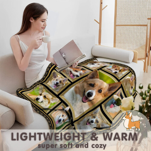 Couverture Corgi 127 x 152 cm – Polyester doux et moelleux 1