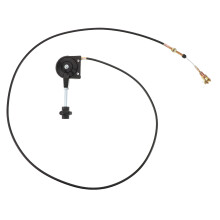 Black Manual Throttle Control Cable Assembly for Excavator Cars