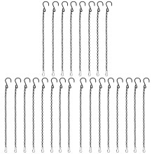 24Pcs Durable Black Hanging Chain for Planters Bird Feeders Lanterns
