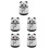 5Pcs Fun Panda Toothpick Organizer Automatic Dispenser for Kitchen Use 1