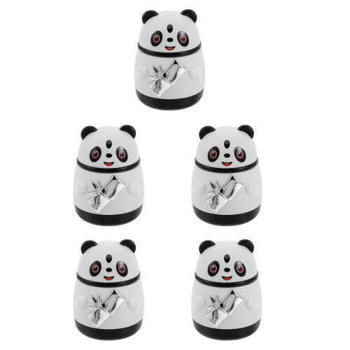5Pcs Fun Panda Toothpick Organizer Automatic Dispenser for Kitchen Use