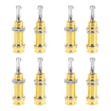 8Pcs Durable Metal Electric Guitar Output Jacks End Pin Plug