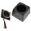 1Pc Versatile Black Ceramic Ashtray Decorative Covered Ash Container 1