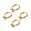 4St Trompet Slide Pull Ring - Gouden Metalen Ring Accessoire 3