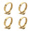 4St Trompet Slide Pull Ring - Gouden Metalen Ring Accessoire 4