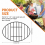 Oval Roasting Rack 12in x 8.5in with Feet 3