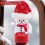 Animierte, trommelnde Schneemann-Dekoration, 17,3 cm 2