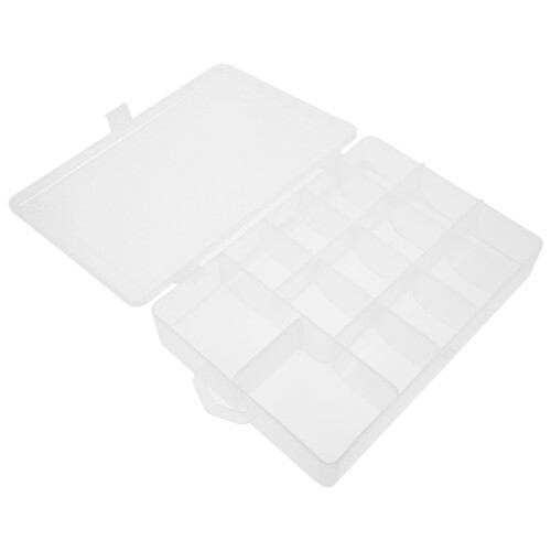 Fishing Tackle Box Transparent Portable 12-Compartment 2