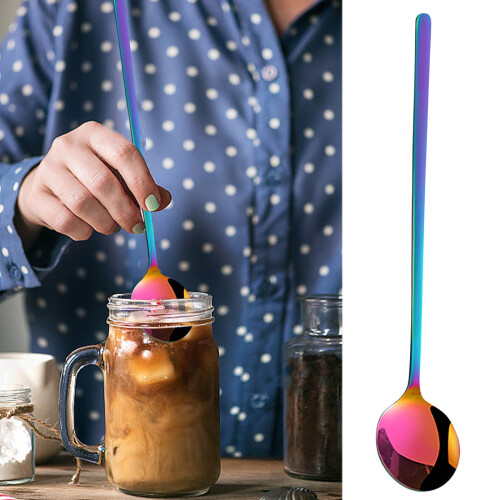Cuillère à café ronde en acier inoxydable 304 1